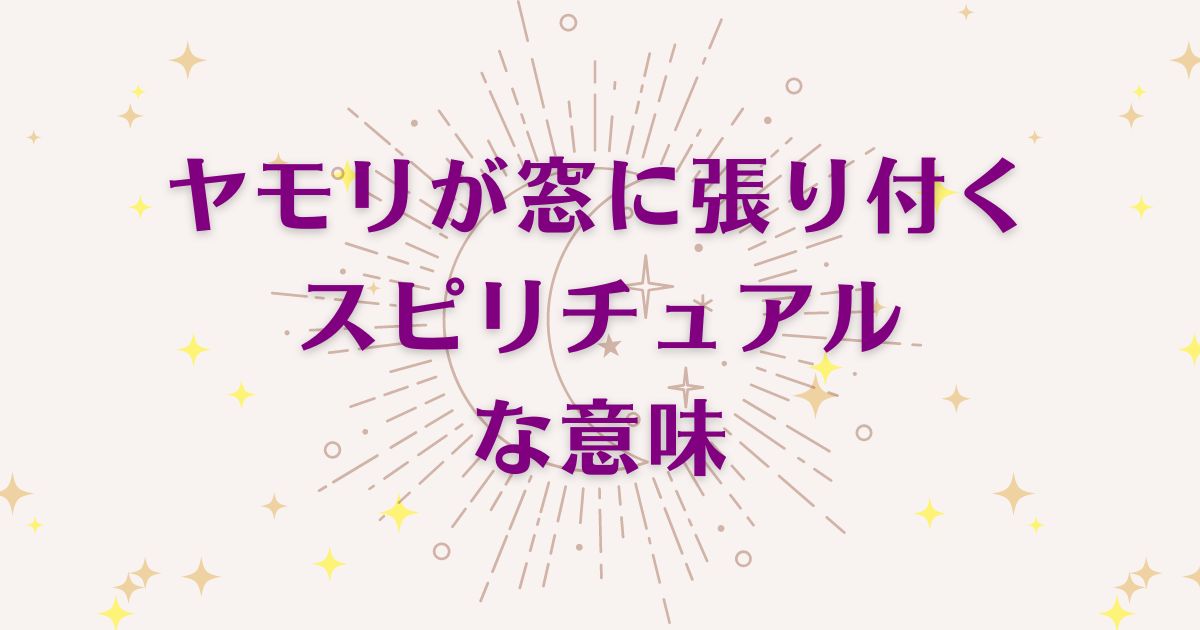 ヤモリが窓に張り付くことのスピリチュアルな7つの意味！メッセージと象徴を解説